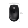 Мышь Microsoft 1000 черный оптическая (1000dpi) беспроводная USB (2but) (2CF-00047)