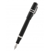 Ручка перьевая,  Homo Sapiens, большой размер,корпус черная смола(лава), отделка сталь, перо F палладий 23кт.Толщина F (Vs-591-99F)