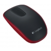Мышь беспроводная Logitech Zone Touch Mouse T400, Цвет черный с красной вставкой (910-003313)