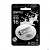 Внешний накопитель 16GB USB Drive <USB 2.0> Silicon Power Touch 830 Black New Year (SP016GBUF2830V1K-LE)