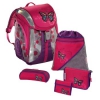 Ранец школьный Lovely Butterfly Flexline с аксессуарами, 5 предметов, синий/малиновый, Step by Step (H-103142)
