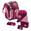 Ранец школьный Tweedy Hearts Flexline с аксессуарами, 5 предметов, розовый/серый, Step by Step (H-103145)