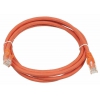 Патч-корд LANMASTER (LAN-45-45-7.0-LSZH) LSZH UTP кат.5Е с заливными колпачками. 7.0 м оранжевый