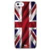 Чехол для iPhone 5, WHITE DIAMONDS, iPhone5 Flag UK, пластик, украшен кристаллами Swarovski, британский флаг. (WD-1210FLA05)