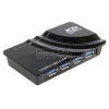 AgeStar <3UH1 Black> USB3.0 Hub 4  port + б.п.