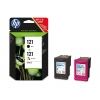 HP №121 Сдвоенная упаковка  картриджей CC640HE черный и CC643HE цветной (HP-CN637HE)