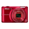 PhotoCamera Nikon CoolPix S6400 red 16Mpix Zoom12x 3" 1080 78Mb SDHC BSI-CMOS opt TouLCD EN-EL19  (VNA192E1)