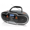 Аудиомагнитола BBK BX518UC черный/серебристый 7Вт/CD/CDRW/MP3/FM(dig)/USB