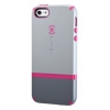 Чехол (клип-кейс) Speck для Apple iPhone 5 CandyShell Flip серый/розовый (SPK-A0662)