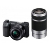 PhotoCamera Sony Alpha NEX-6Y Kit black 16.1Mpix 16-50 / 55-200 3" 1080i MS Pro SDXC CMOS IS el turLCD rotLCD RAW HDMI WiFi Комплект с объективамиNP-FW50  (NEX6YB.RU2)