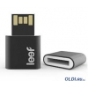 Внешний накопитель 64GB USB Drive <USB 2.0> Leef Fuse Black/White Магнитный, водозащищенный (LFFUS-064GWR)