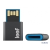 Внешний накопитель 64GB USB Drive <USB 2.0> Leef Fuse Black/Blue Магнитный, водозащищенный (LFFUS-064GBR)