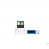 Внешний накопитель 16GB USB Drive <USB 2.0> Leef Spark White/Blue водозащищенный (LFSPK-016WBR)