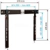 Кронштейн для телевизора Holder LEDS-7021 черный глянец 32"-65" макс.40кг настенный ультраплоский