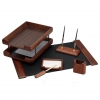 Настольный деревянный набор, 6 предметов, материал: ореховое дерево, Good Sunrise (-T6EX-1A)