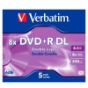 DVD+R Verbatim  8.5Gb, 2.4x, 8x, 1шт., Jewel Case, Double Layer, (43541), записываемый DVD диск (DVD+RJ01DL/V2)