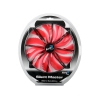 Вентилятор Aerocool Silent Master 20см "Red LED" (красная подсветка), 3+4 pin, 76 CFM, 800+-200 RPM, 18 dBA (4710700955659)