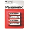 PANASONIC Солевая батарейка Red Zinc/R6/Пальчик/АА/в блистере/4шт (R6REL/4BPR)