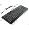 Клавиатура Gembird KBL-007-Red  Black <USB> 104КЛ,  подсветка клавиш