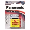PANASONIC Щелочная батарейка Everyday Power Silver/LR6/Пальчик/АА/в блистере 2шт (LR6REE/2BR)