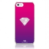 Чехол для iPhone 5, WHITE DIAMONDS, iPhone5 Rainbow Pink, пластик, украшен кристаллами Swarovski, розовый. (WD-1210RAI41)