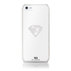 Чехол для iPhone 5, WHITE DIAMONDS, iPhone5 Rainbow White, пластик, украшен кристаллами Swarovski, белый. (WD-1210RAI47)