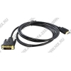 Kreolz <CDH18i> Кабель HDMI to DVI-D Dual Link  (19M  -25M)  1.8м