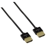 Кабель HDMI High Speed (1.4) (m-m), ультратонкий, 1.5 м, позолоченные контакты, 4K x 2K, 10.2 Гбит/с, 3D, HEC, *****, черный, Hama     [ObV] (H-83042)