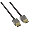 Кабель HDMI High Speed (1.4) (m-m), ультратонкий, 1.5 м, позолоченные контакты, 4K x 2K, 10.2 Гбит/с, 3D, HEC, *****, черный, Hama     [ObE] (H-83179)