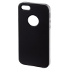 Футляр Hybrid для Apple iPhone 5, две детали: рамка+крышка, черный/серебристый, Hama     [ObG] (H-118917)