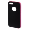 Футляр Hybrid для Apple iPhone 5, две детали: рамка+крышка, черный/розовый, Hama     [ObG] (H-118918)