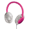 Гарнитура Earmuff для мобильных телефонов, универсальная ,утепленные "стеганые" наушники, 3.5 мм Jack, кабель 1.2 м, розовый,  Hama     [OhG] (H-115989)