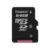 (SDCX10/64GBSP) Карта памяти Kingston, стандарт microSDXC класс 10, 64Gb без адаптера (SDMicro10-64GB/K-1)