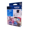 Картридж струйный Brother LC563C голубой (600стр.) для Brother MFC-J2510