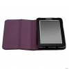 Чехол Jet.A SC7-1 для планшета Samsung Galaxy Tab2 7" P3100/P3110 из натуральной кожи, Черный/Фиолетовый