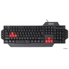 Клавиатура Defender Warhead GK-1300, USB 8 доп.кл, ударопр, (45702)