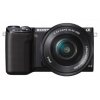 PhotoCamera Sony Alpha NEX-5RYB Kit black 16.1Mpix 16-50mm / 55-210mm 3" 1080p SDHC MS Pro Duo CMOS 1x0 IS el 24minF turLCD rotLCD TouLCD 7fr/s RAW 0fr/s HDMI WiFi Ком-т с объективамиNP-FW50  (NEX5RYB.RU2)