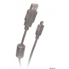 Кабель USB 2.0 AM/miniB 5P (mini USB) 3m Belsis, с ф/фильтром BW1421