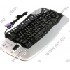 Клавиатура OKLICK Multimedia Keyboard <780L> Silver <USB> 105КЛ+32КЛ М/Мед+Roll+USB  порт <36396-USB>