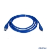 Кабель USB 3.0 AM/microB (microUSB 3.0) 1.8m ORIENT MU-318, синий