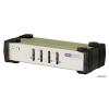 Переключатель KVM ATEN PS2/USB+VGA =>  4 cpu PS2/USB+VGA,  2048x1536, настол., исп.стандарт.шнуры, без OSD (CS84U-AT)