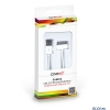 Кабель  Onext USB2.0  to  iPhone 4\4s\iPod\iPad  (30 pin) эластичный белый  1м