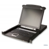 Переключатель KVM ATEN LCD 17" => 8 cpu PS2/USB+VGA, с KVM-шнурами PS2 1х1.8м.;USB 1x1.8м., 1280x1024, 1U 19", исп.спец.шнуры (CL5708M-AT-RG)