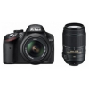 PhotoCamera Nikon D3200 KIT black 24.2Mpix 18-55 / 55-300VR 3" 1080p SD Набор с объективамиEN-EL14  (VBA330K004)
