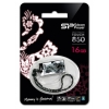 Флеш Диск Silicon Power 16Gb Touch 850 Women’s day серебристый USB 2.0  (SP016GBUF2850V1S)