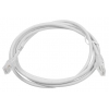 Патч-корд LANMASTER (LAN-45-45-10.0-WH) UTP кат.5Е. с заливными колпачками. 10 м. белый