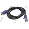 AOpen <ACG342AD-1.8м> Кабель удлинительный монитор - SVGA card (15M -15F) 1.8м  2 фильтра