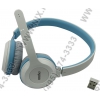 Наушники с микрофоном RAPOO H8030 <Blue> (беспроводные, с регулятором громкости) <11940>
