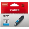 Картридж струйный Canon CLI-451C 6524B001 голубой (332стр.) (7мл) для Canon Pixma iP7240/MG6340/MG5440