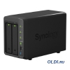 Сетевой накопитель Synology DS713+ Сетевой накопитель с 2 отсеками для 3.5” SATA(II) или  2,5” SATA/SSD, 2.13 GHz (Двухядерный) CPU, RAM 1Gb